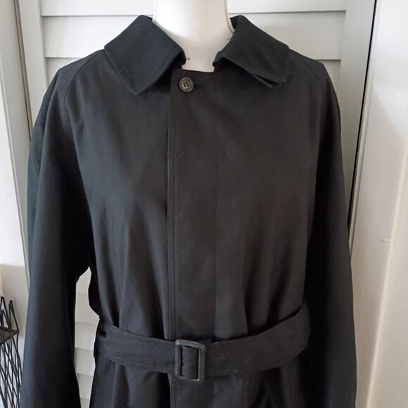 Lauren Ralph Lauren Men's Black Removable lining & Collar Belted Trench 40S - Picture 4 of 12